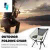 Ultralett sammenleggbar stol Høy stabilitet Sterk og bærende bærbar campingstol med anti-skli føtter campingutstyr