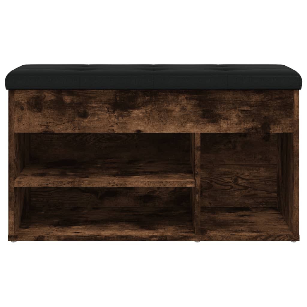 Vidaxl Shoe Bench, Smoked Oak, 82X32X45.5 Cm