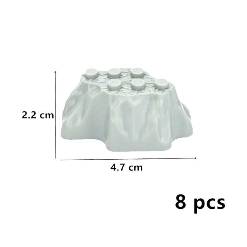 

Moc Rock Panel 6082 6083 23996 47847 Сцена скельної гори DIY Вид вулиці міста Насипний пагорб Камінь Будівельні блоки Іграшки для подарунків