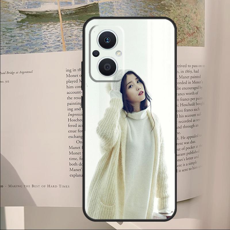IU Lee Ji Eun Korean Star Cover For OPPO Reno 14 13 11 10 Pro 12F 11F 13F 14F 7 8 Lite OPPO Find X6 X5 X8 X9 Pro Case