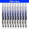 3-100 Pcs Straight Liquid Ball Pen Signature Gel Pen 0.5mm Black Blue Ink School Office Ball Pen School Office Supplies Writing