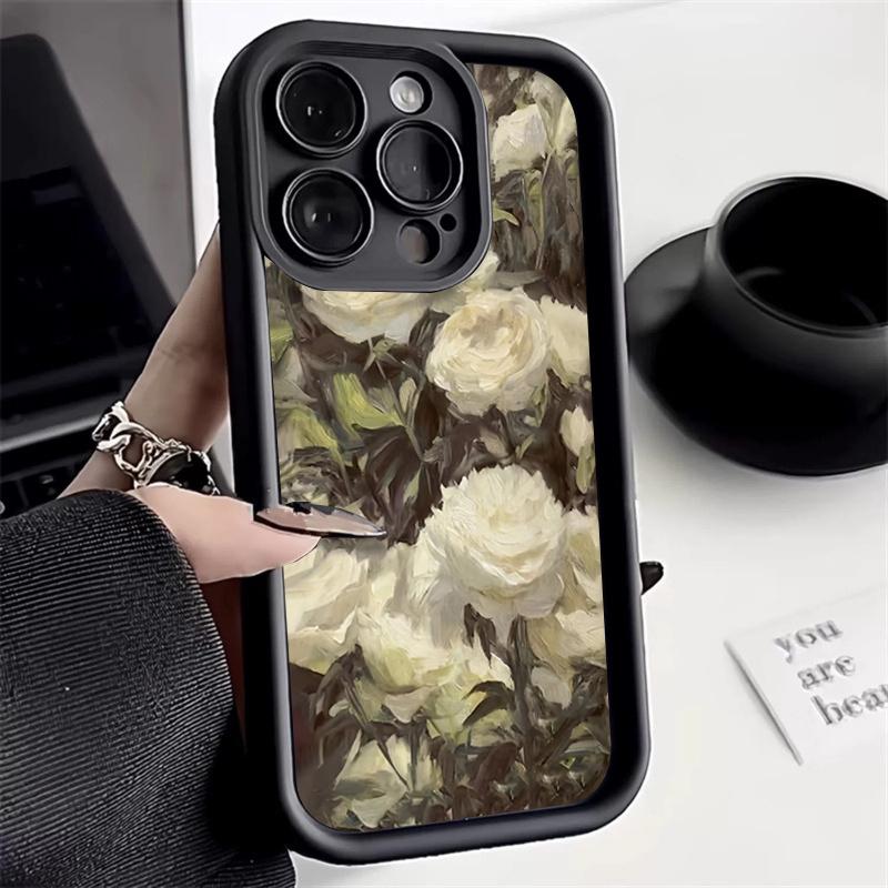 Romantic Rose Flower Cover For Samsung S23 Case For Galaxy S24 S22 Ultra Plus S21 FE A54 A14 A13 A33 A53 A32 A52 A34 5g Case