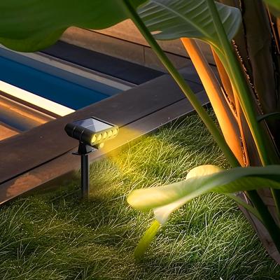Solar Spot Light Outdoor Solar Landscape Lamp 3-Mode Waterproof Solar Spotlights for Yard Garden Pathway Flowerbed Tree Lighting