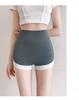 Women's High-Waisted Color-Blocked 3/4 Shark Tights: Anti-Exposure, Tummy Control, Butt Lifting Yoga & Fitness Pants