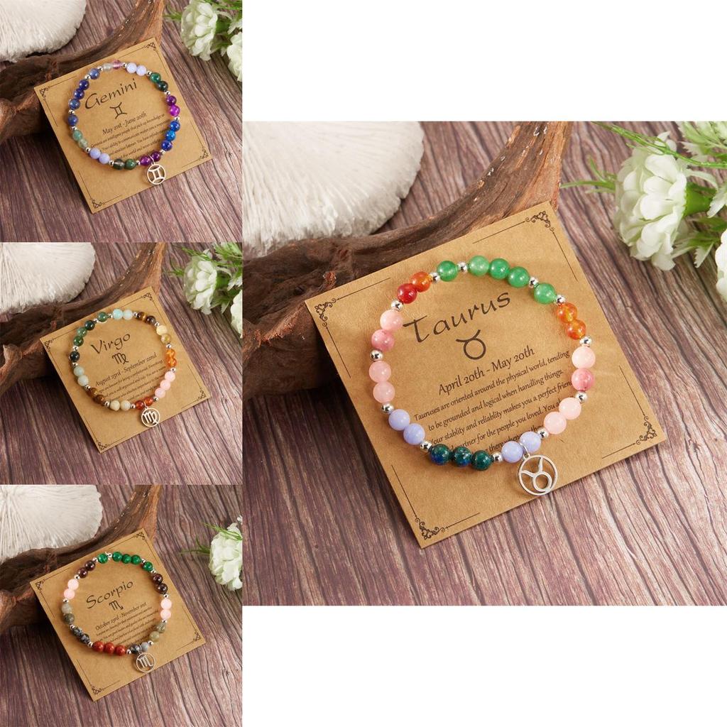 Constellation Stone Jewelry Bracelet For Women With Copper And Glass Beads For Travel