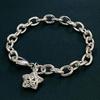 cute   Copper Buckle Star chain Bracelet for women lady men, Suitable for lover woman men Fashion Jewelry Party Gifts
