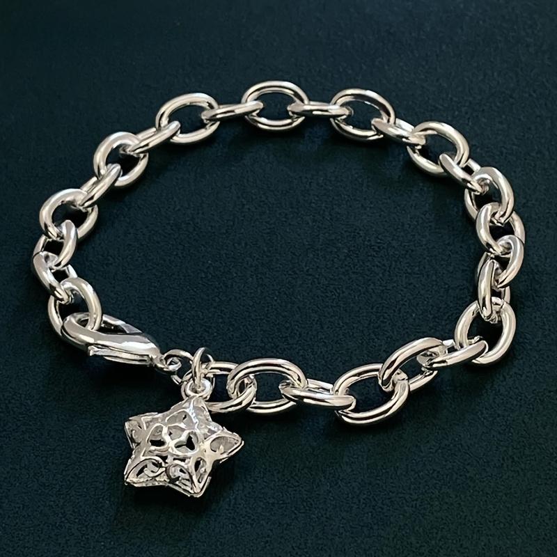 Cute   Copper Buckle Star Chain Bracelet for Women Lady Men, Suitable for Lover Woman Men Fashion Jewelry Party Gifts