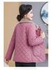 New Plus Velvet Warm Fashionable Short Jacket for Middle-Aged and Elderly Women - Stylish Autumn/Winter Cotton Coat