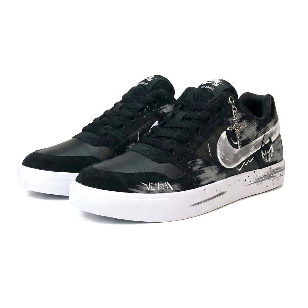 Nike SB Delta Venom Low Top Skateboard Shoes Unisex Valentine's Day Shopping Bag 942237-010(Team1907-S-BOX)