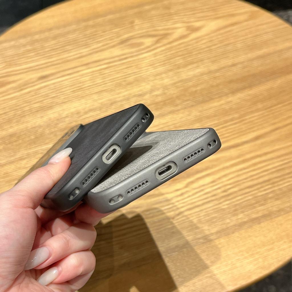 Fashion Vintage Cowboy Fabric Plating Lens Protect Case for iPhone 17 16 15 14 13 Pro Max Luxury Jeans Bumper Armor Phone Cover