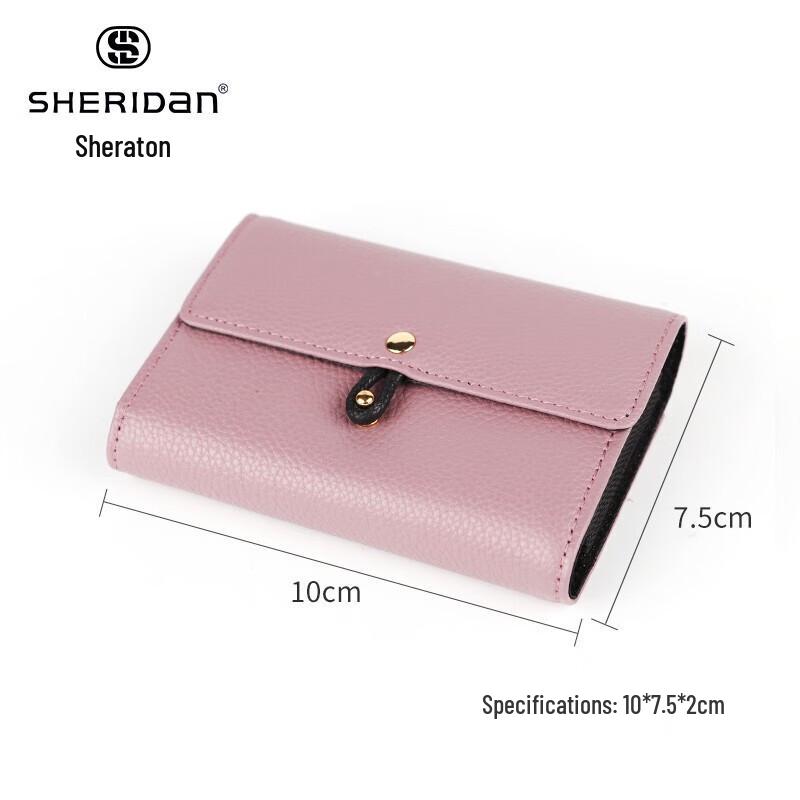 Sheraton Настоящая кожаная длинная визитница и кошелек для монет
