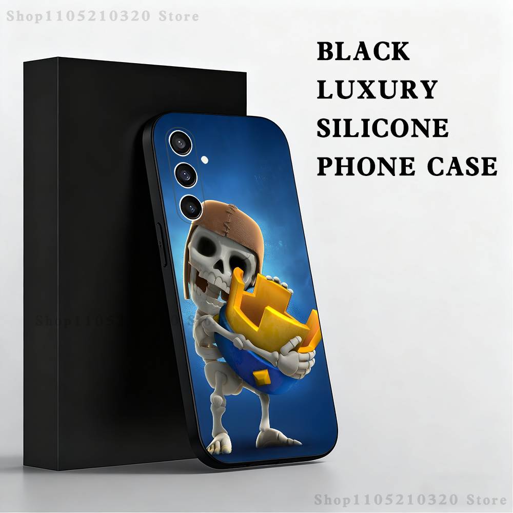 

C-Clash R-Royale Game Phone Case For Samsung S25,S24,S23,S22,S21,S20,S10,Ultra,Plus,Lite,FE,Soft Silicone Black Cover SamsungS22plus 5G