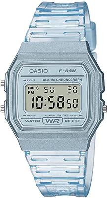 F-91WS-2 Digital Quartz Watch, Unisex, Clear Blue [Parallel Import]