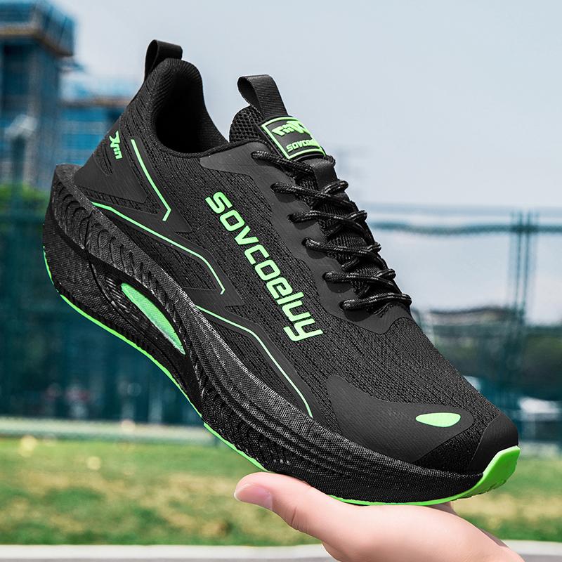 Herren Sports Spezialität Marathon Laufschuhe Carbonplatte Atmungsaktiv Leichtgewicht Damen Bequem Sportlich Rutschfest Dämpfung Stabilität Sneaker