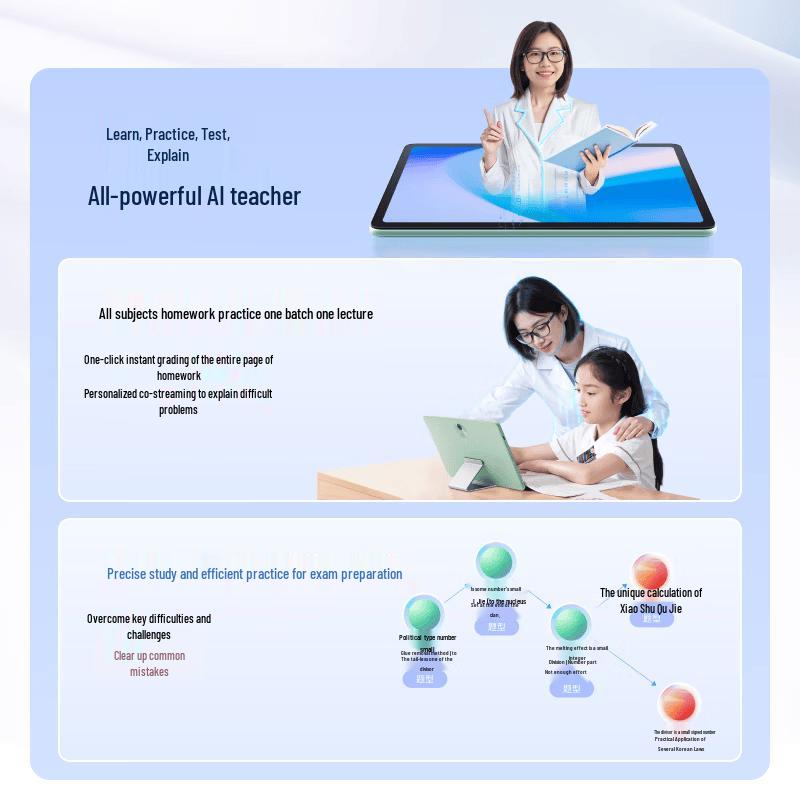 Xiaodu K16 Smart Learning Tablet, Gaosi Math Edition (CN version)