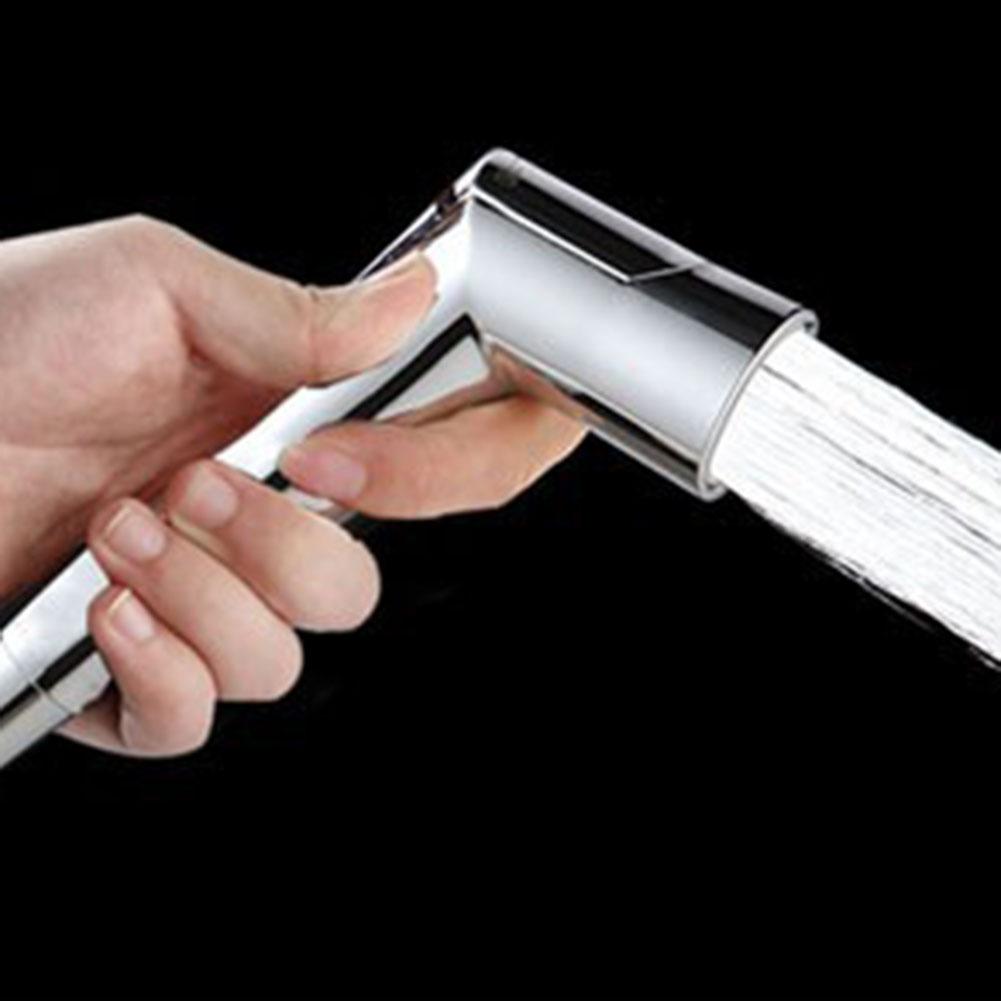 Silver ABS Bidet Spray Head for Floor Cleaning Pet Shower and More
