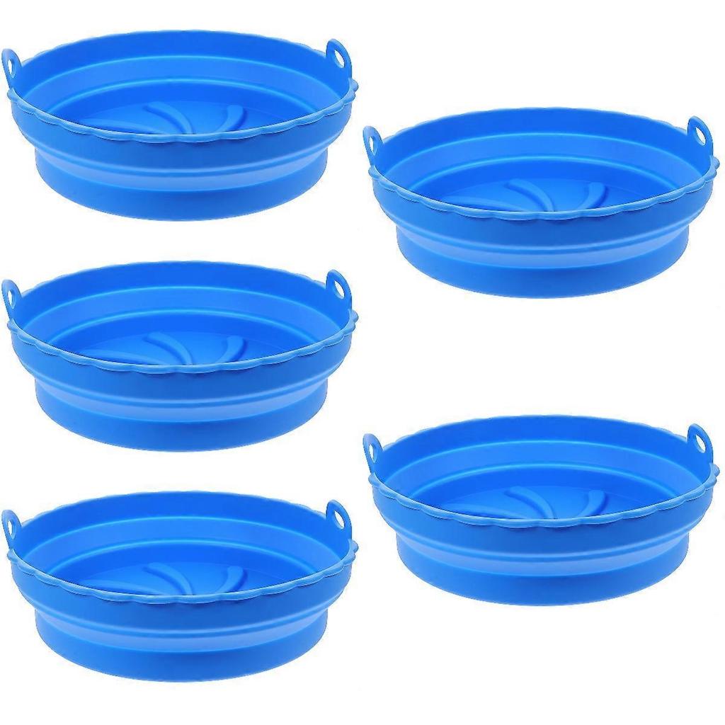 Reusable Air Fryer Silicone Set 5Pcs Pot Liner for Cooking Needs