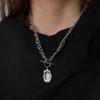 Luxury Double Layer Irregular Pendant Necklace - European & American Style Women's High-End Clavicle Chain