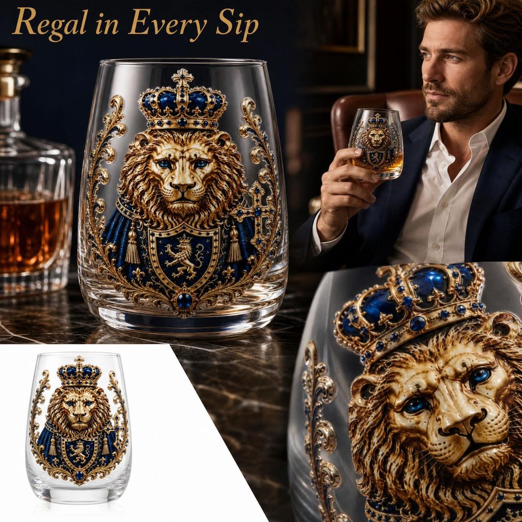 Glass with 3D and - European Tumbler for Home Bar