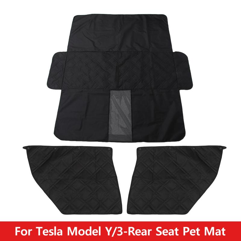 Rear Seat Pet Mat For Model Y/3 Rear Seat Fully Wrapped Protective Pad Seat Protection Cover Automotive Modification Parts