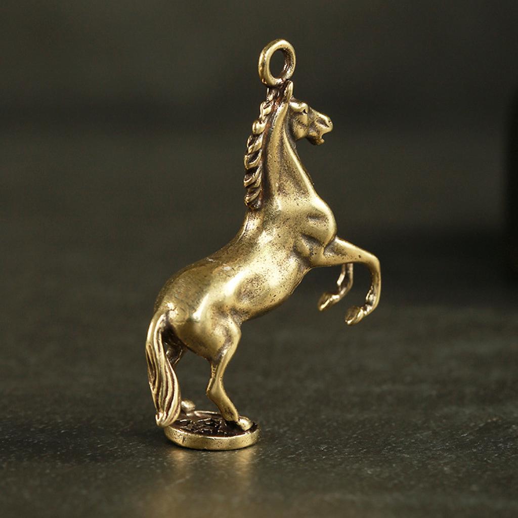 Accessory Mini Brass Ornaments Decoration Desk Gift Home Horse Metal Office Pendant Portable Vintage Brand New