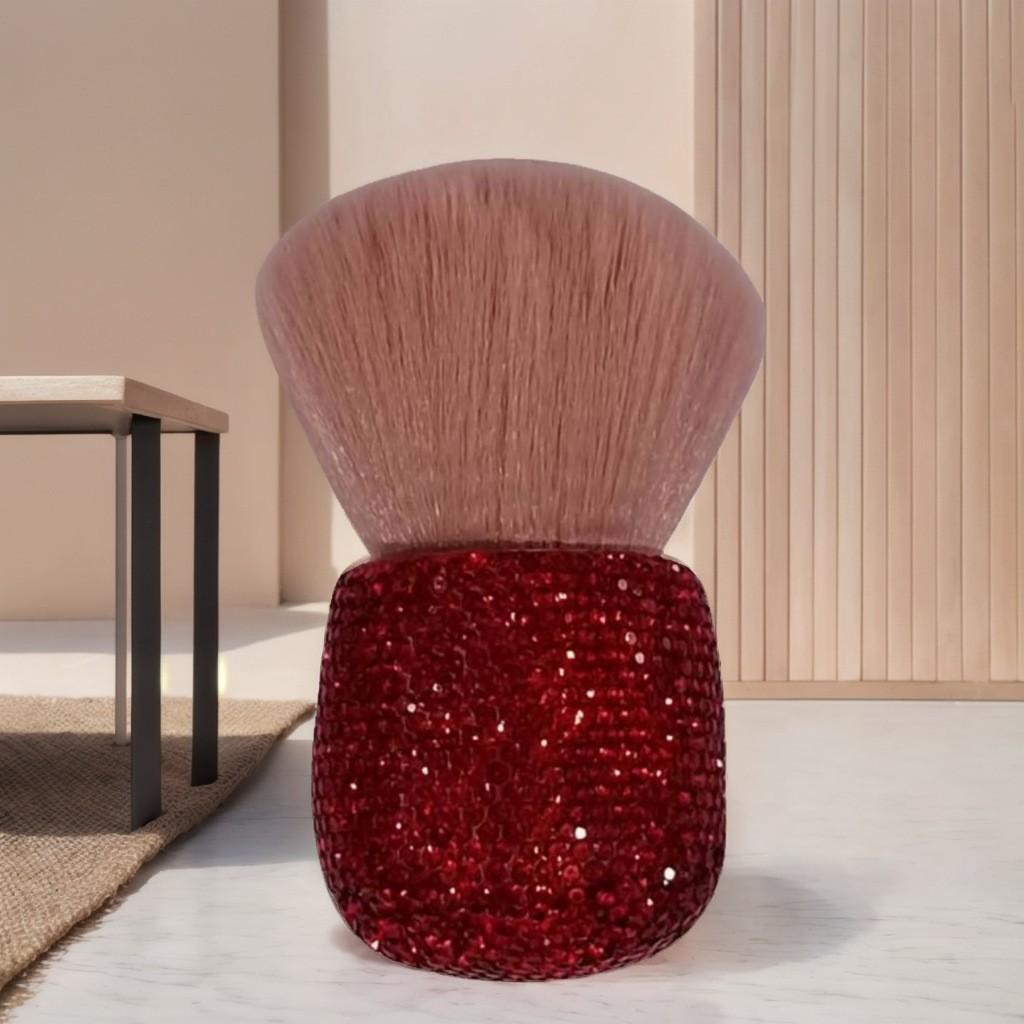 Diamond Loose Powder Brush Highlight Brush Creative Full Diamond Dust Brush Mushroom Head Beauty Nail Art Cleaning Brush