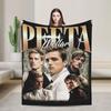 Hunger Games Peeta Mellark Blanket Cover Flannel Josh Hutcherson Lightweight Thin Throw Blanket for Sofa Couch Quilt Portable