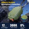 Full Body Protective for True Wireless Earbuds Featuring Built In Cleaning Pen Safety Lock Design and Carabiner Clip for