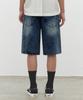 DECET Cr Wide Denim Shorts Dcpt035Crblueb
