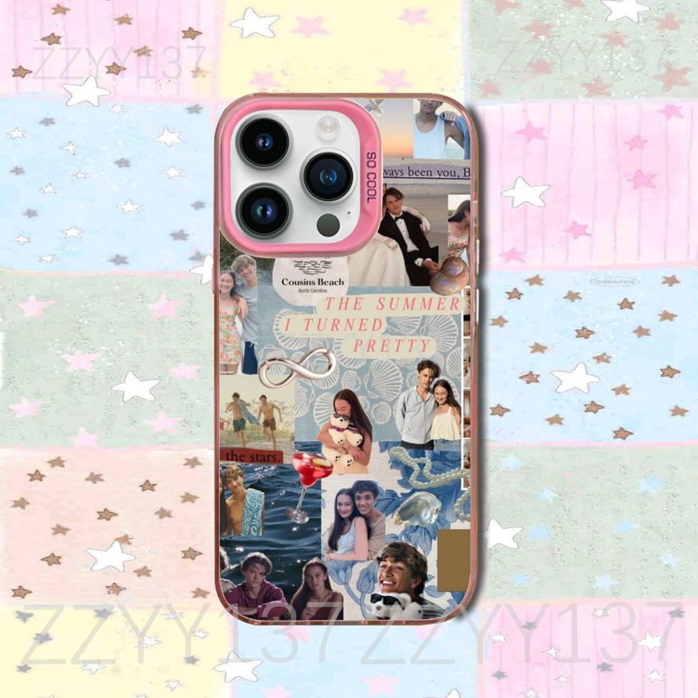 

The Summer I Turned Pretty Phone Case For iPhone 16,15,14,13,12,11,8,7,Pro,Max,Plus,Mini,XS,SE Candy Matte Shockproof Pink Cover iPhone15pro