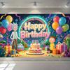 Rick And Morty Fans Child Birthday Party Decoration Anime Character Cake Topper Balloon Set Baby Shower Banner Adults Kids Gift