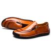 Handmade Leather Men Shoes High Quality Men Loafers Comfortable Soft Sole Walking Shoes  Moccasins Men Driving Shoes New