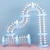 5.5cm Diam Hamster Toy Maze Transparent Hamster Coop External Pipelines  Hamster Accessories