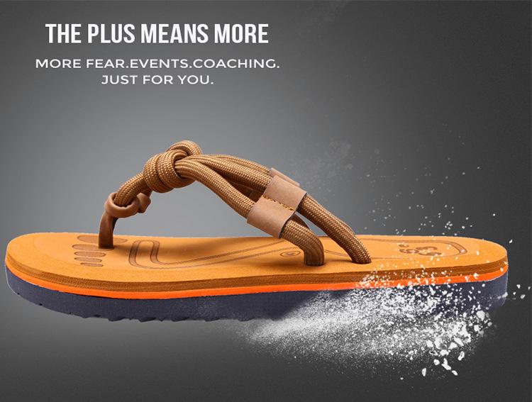 Men's Non-Slip Summer Flip-Flops: Vietnam Beach Sandals for Couples