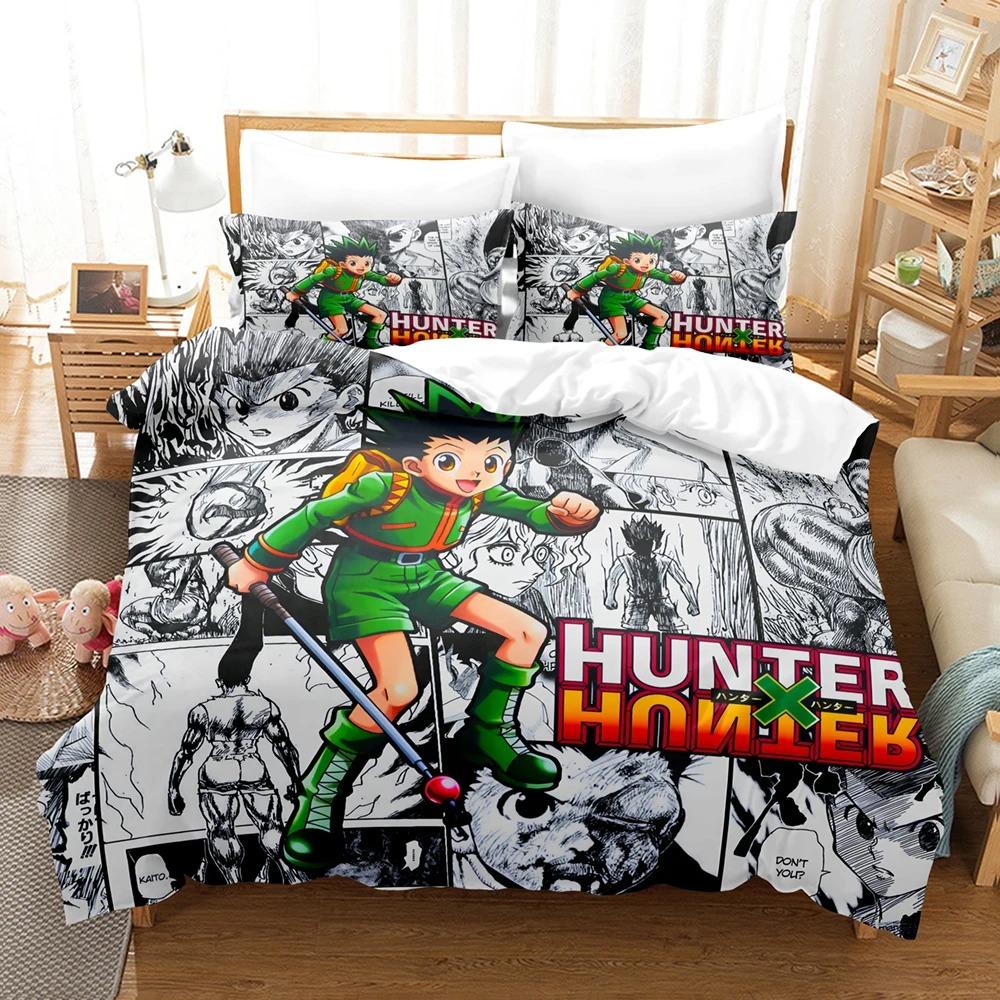 Nwe Hunter X Hunter Bedding Set Single Twin Full Queen King Size Bed Linens Aldult Kids Home Decor Duvet Cover Gift
