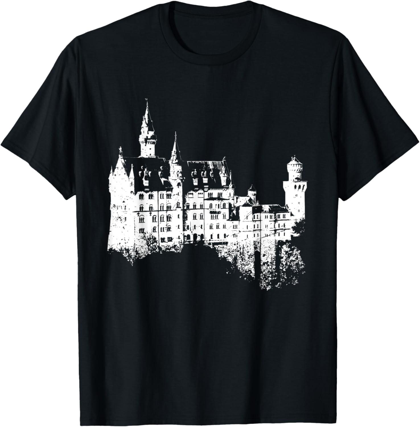 Neuschwanstein Castle Lover Vintage Bavaria I Love Germany T-Shirt S разноцветный