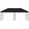 Pavilion with Side Walls 6 X 3 M Black Polyester and Steel