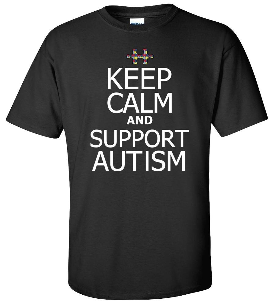 

Keep Calm and Support Autism-T-shirt MU447 Unisex T-Shirt XXXL