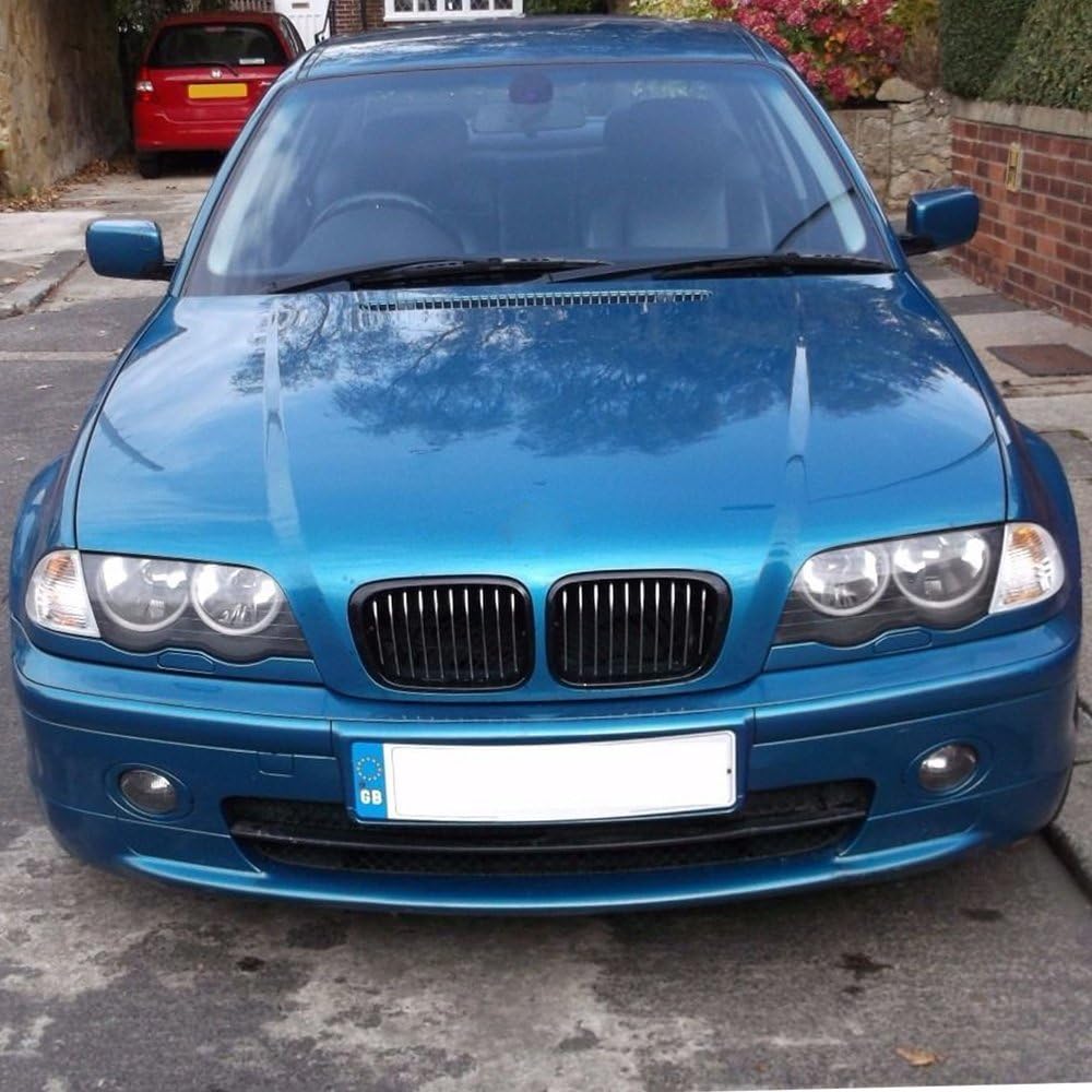 G-PLUS Scheinwerferlinsenabdeckung Kompatibel mit BMW E46 4-Türer 320i 325i 325xi 330i 330xi 2002-2005, 63126924046 63127165772 63127165786