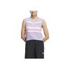 Adidas Originals Knit Striped Tank Top With Logo Embroidery Women Tops Light-Purple JI7053