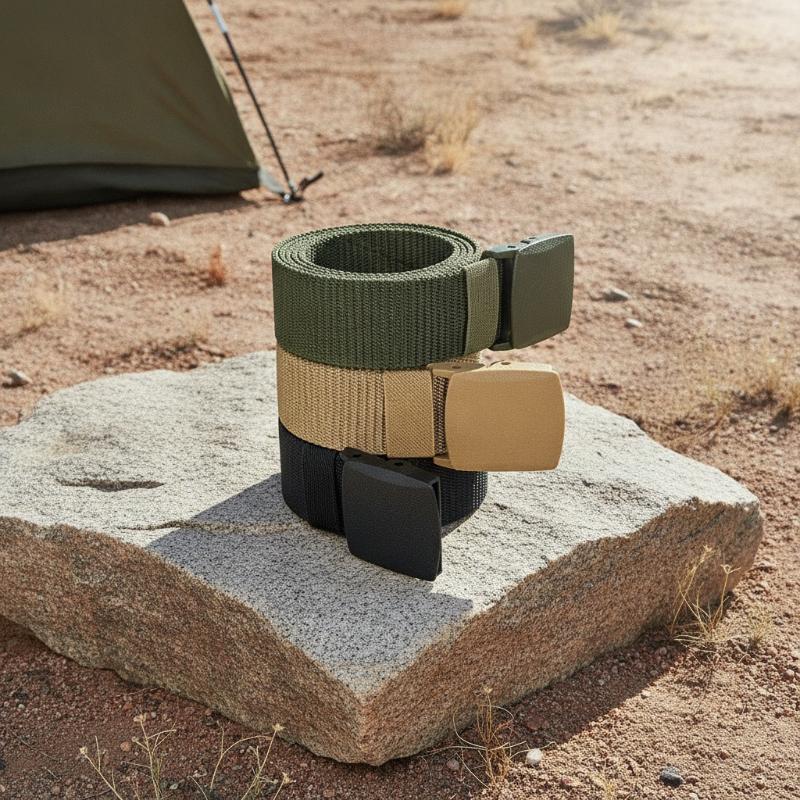 Automatic Buckle Nylon Belt Outdoor Hunting Multifunctional Tactical Canvas Belt High Quality Men Belt