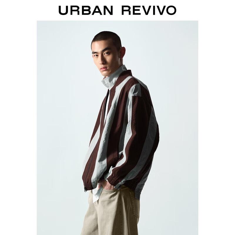 

UR 2025 Men s Oversized Colorblock Stripe Jacket M-L