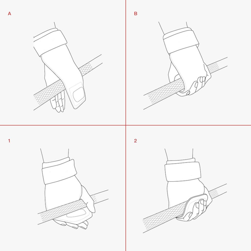 Skdk Gym Grips Palm Guards Cowhide Palm Protector  Weightlifting Gymnastics Workout Gloves Grips Fitness Training Equipment