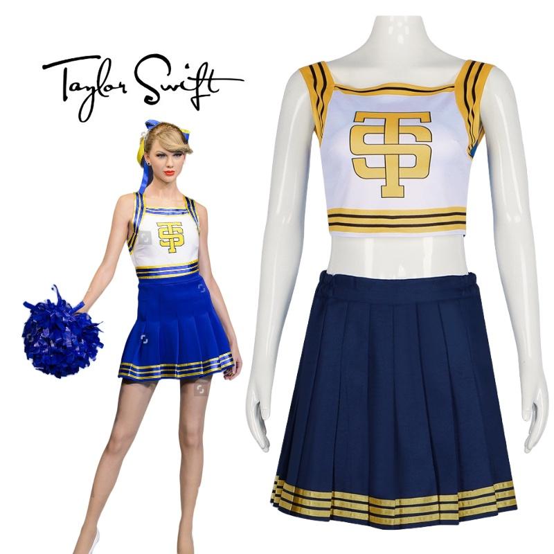 Taylor Cheerleading Swift Dance Skirt Uniform Costume Anime Party Halloween Fans
