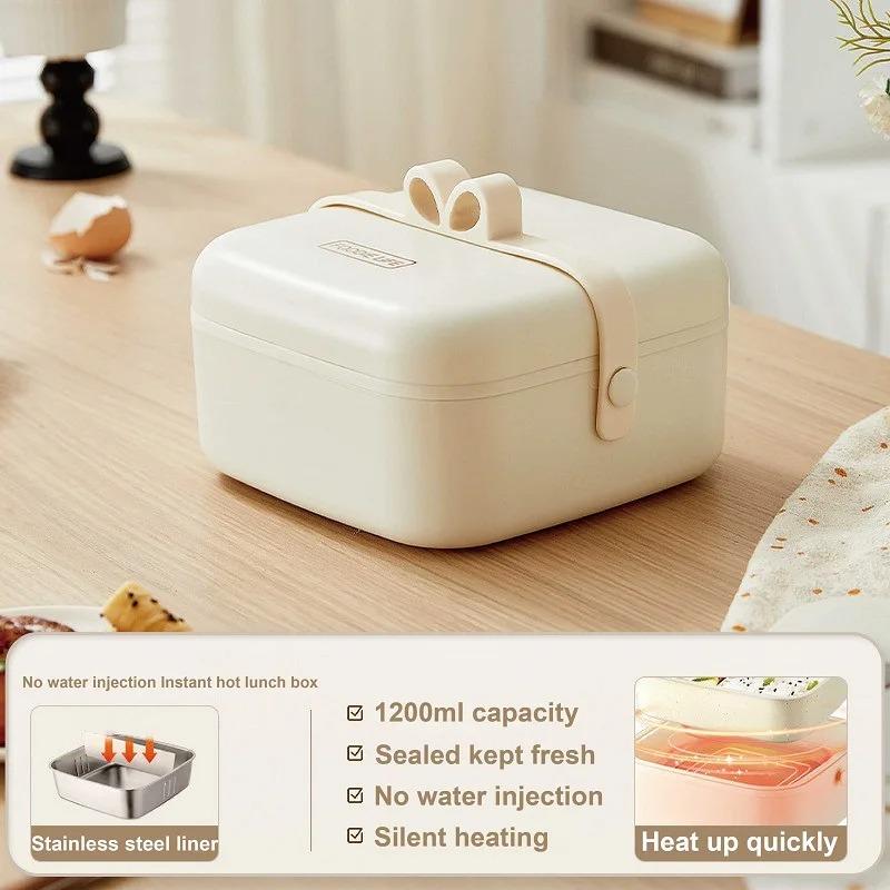 

1.2L портативный электрический ланч-бокс с подогревом, подключаемый к сети, офисный ланч-бокс с бесплатным подогревом, изолированный ланч-бокс для использования на открытом воздухе, подогреватель еды AU хаки