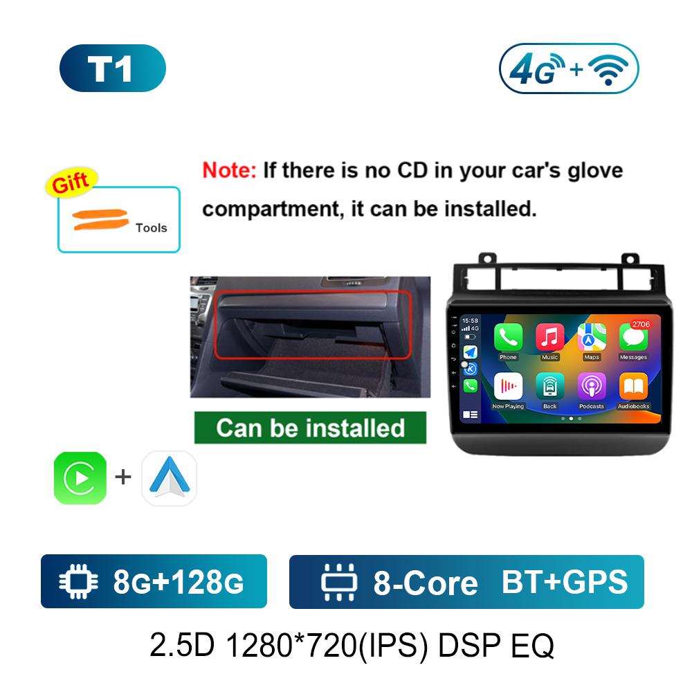 Car Radio Multimedia Player for VW Volkswagen Touareg FL NF 2011 - 2017 GPS Navi 4G IPS Screen Android System Head Unit Carplay