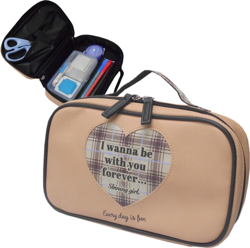 Forever Sewing Chocolate Heart Elementary School Home Size L Kit, Left-Handed, Brown, Check, Economics,