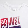 Nike NBA Collaboration Philadelphia 76ers Dri-Fit T-Shirt Splash Element Logo Print Quick-Dry Crew Neck Short Sleeve Kids Tops White Red 3Z2B7BAZA-76R