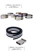 Dickies Casual Belt 32mm Acrylic Poly Gacha Belt White x Black Men's