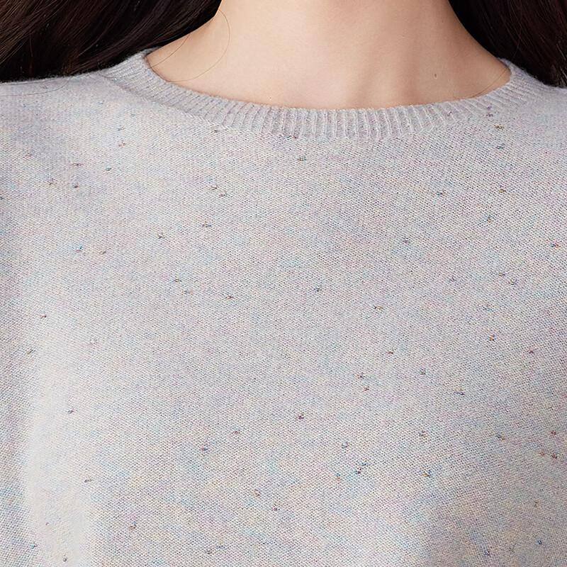 Hengyuanxiang Women's 100% Wool Round Neck Sweater